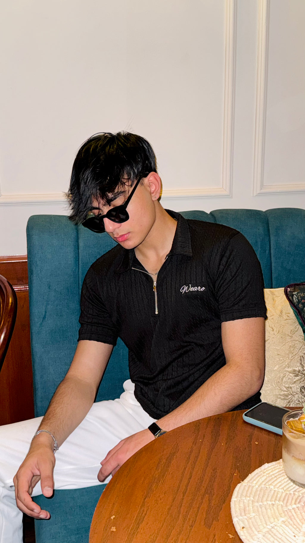 Blackout Zip Polo