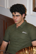 Olive Matrix Polo