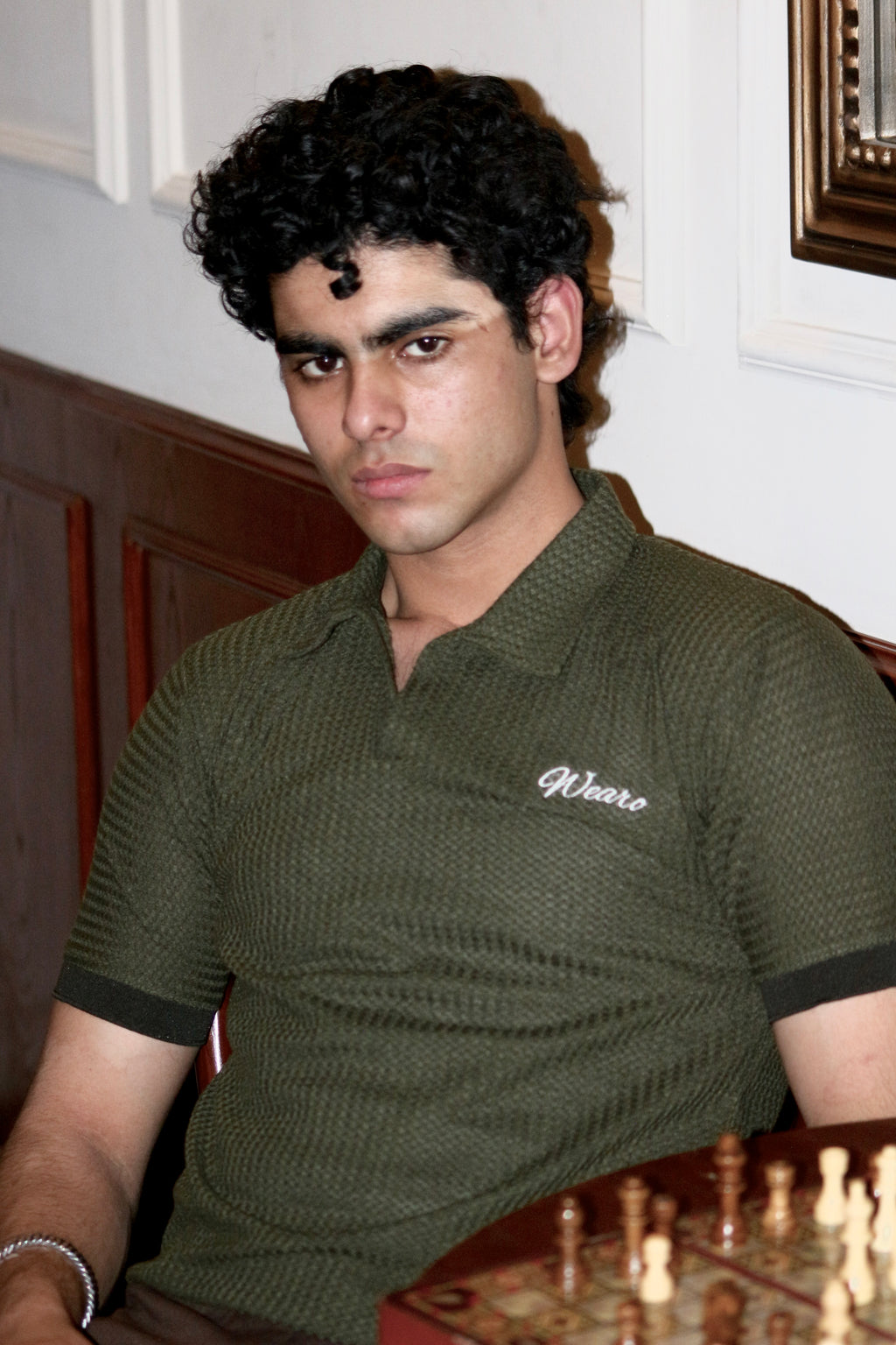 Olive Matrix Polo