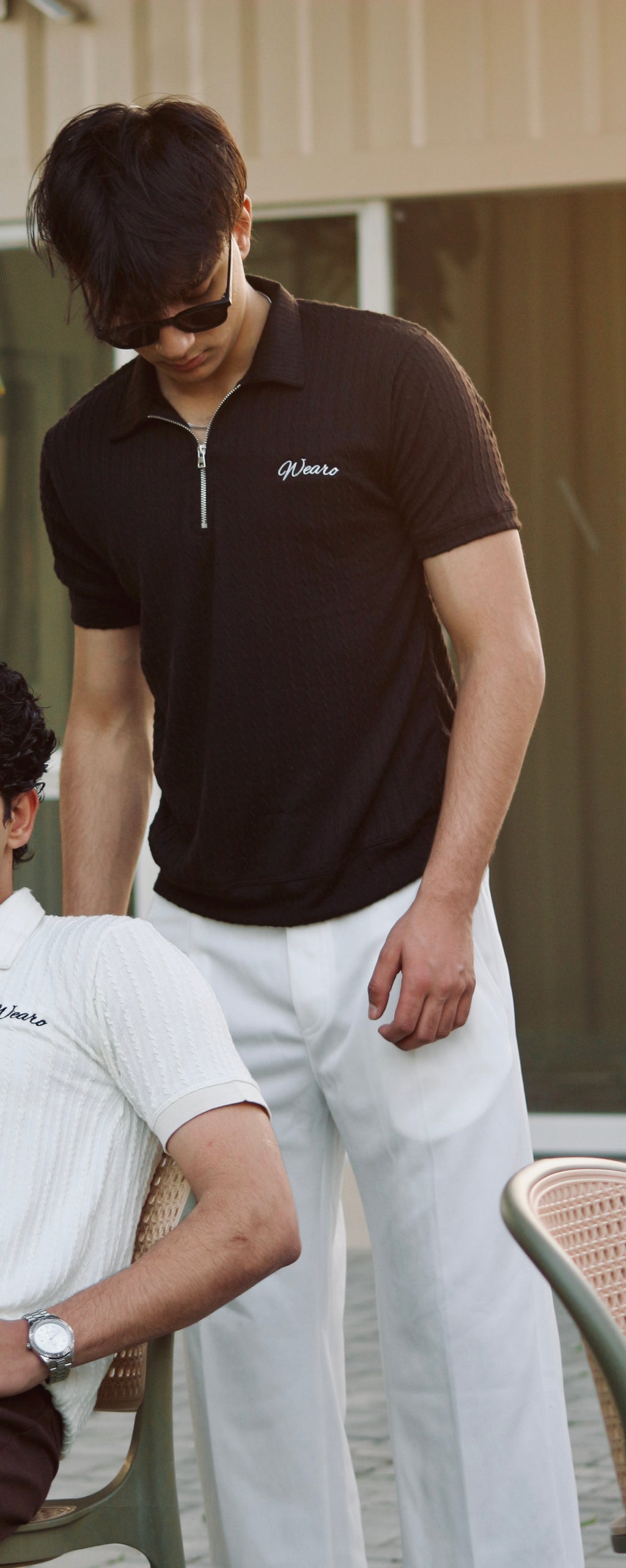 Blackout Zip Polo