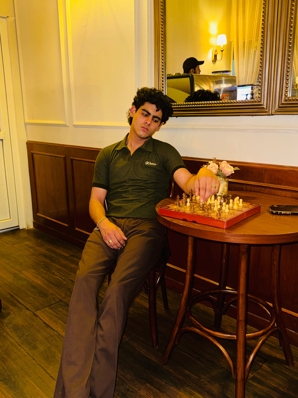 Olive Matrix Polo