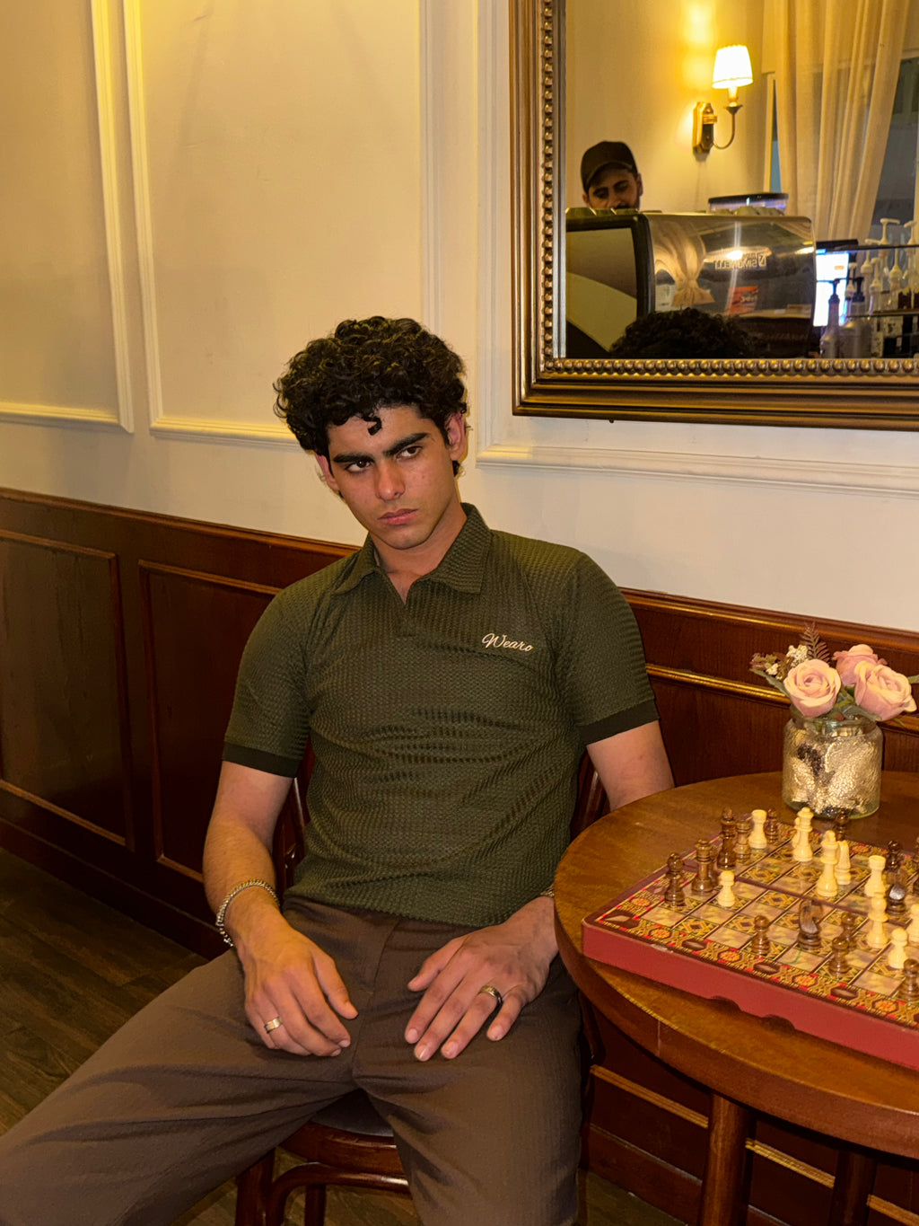 Olive Matrix Polo
